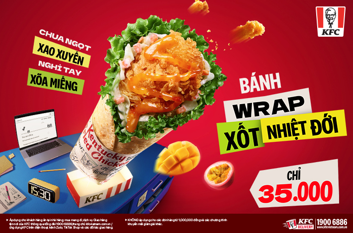 Bánh Wrap xốt nhiệt đới