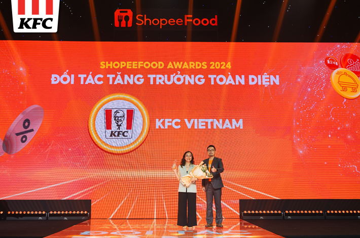 KFC Việt Nam nhận giải thưởng ShopeeFood